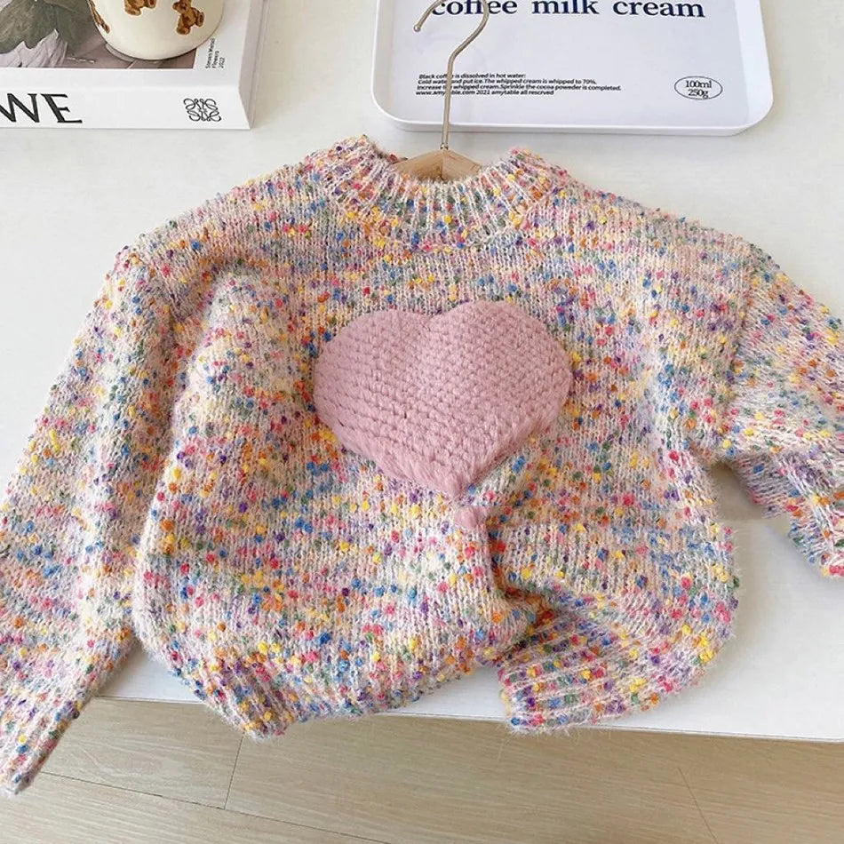 Charming Knit Pullover for Girls