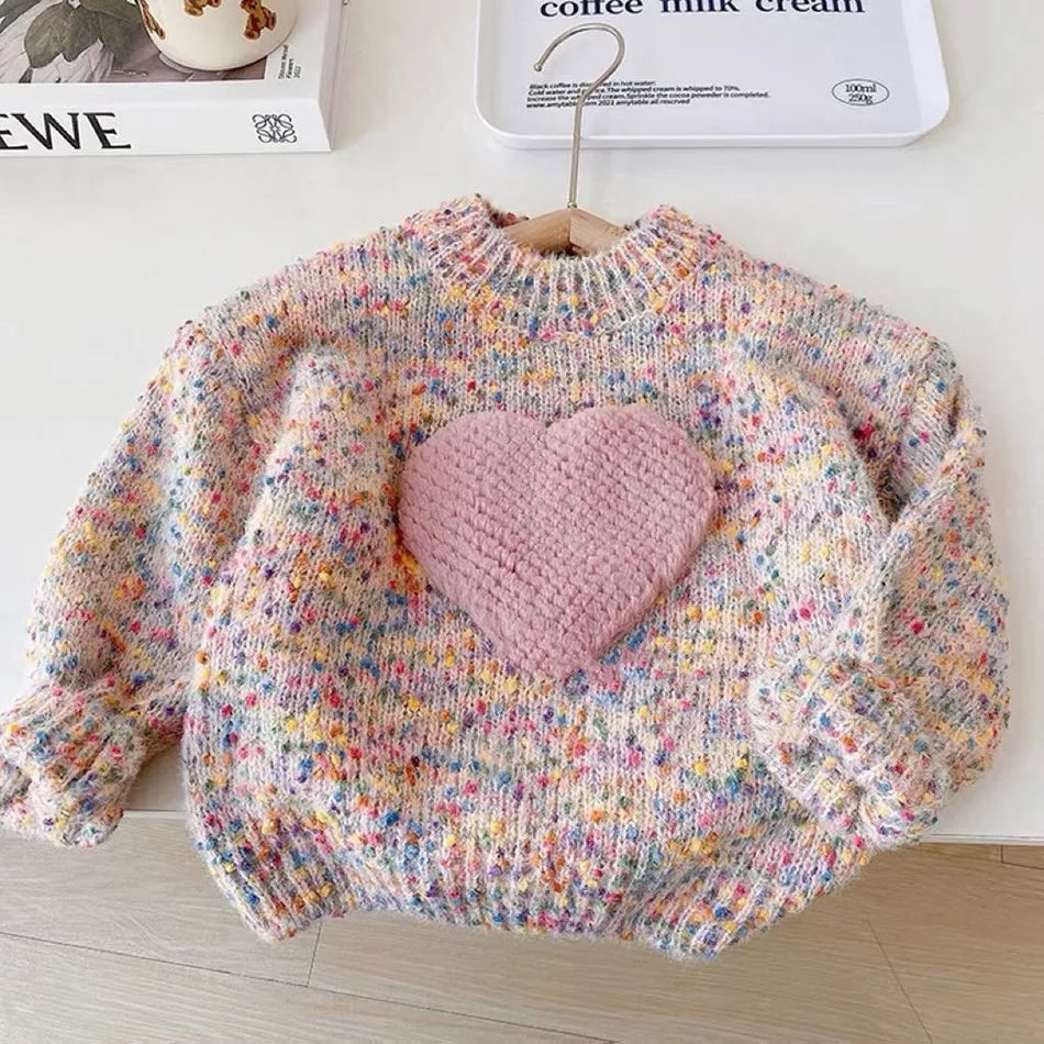 Charming Knit Pullover for Girls